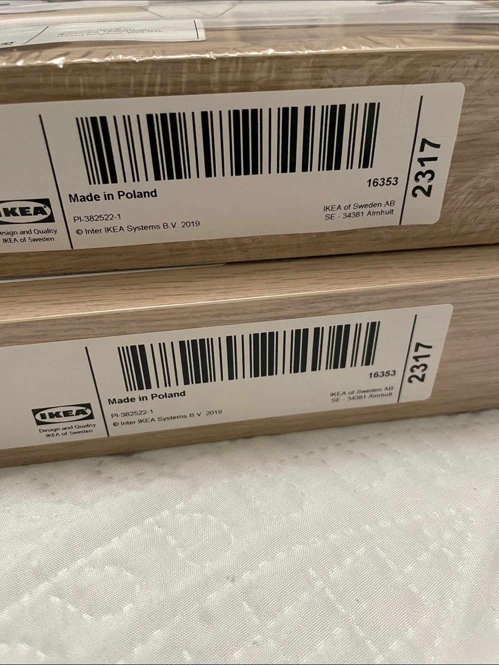 New IKEA LACK Floating Wall Shelves Set of 2 White Stained Oak Effect Natural